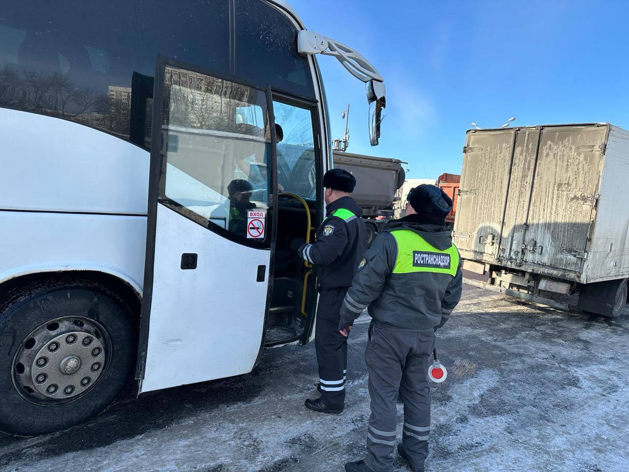 В рамках обмена опытом в режиме постоянного рейда прошли совместные  мероприятия МТУ Ространснадзора по ЦФО и МТУ Ространснадзора по СКФО -  Ространснадзор