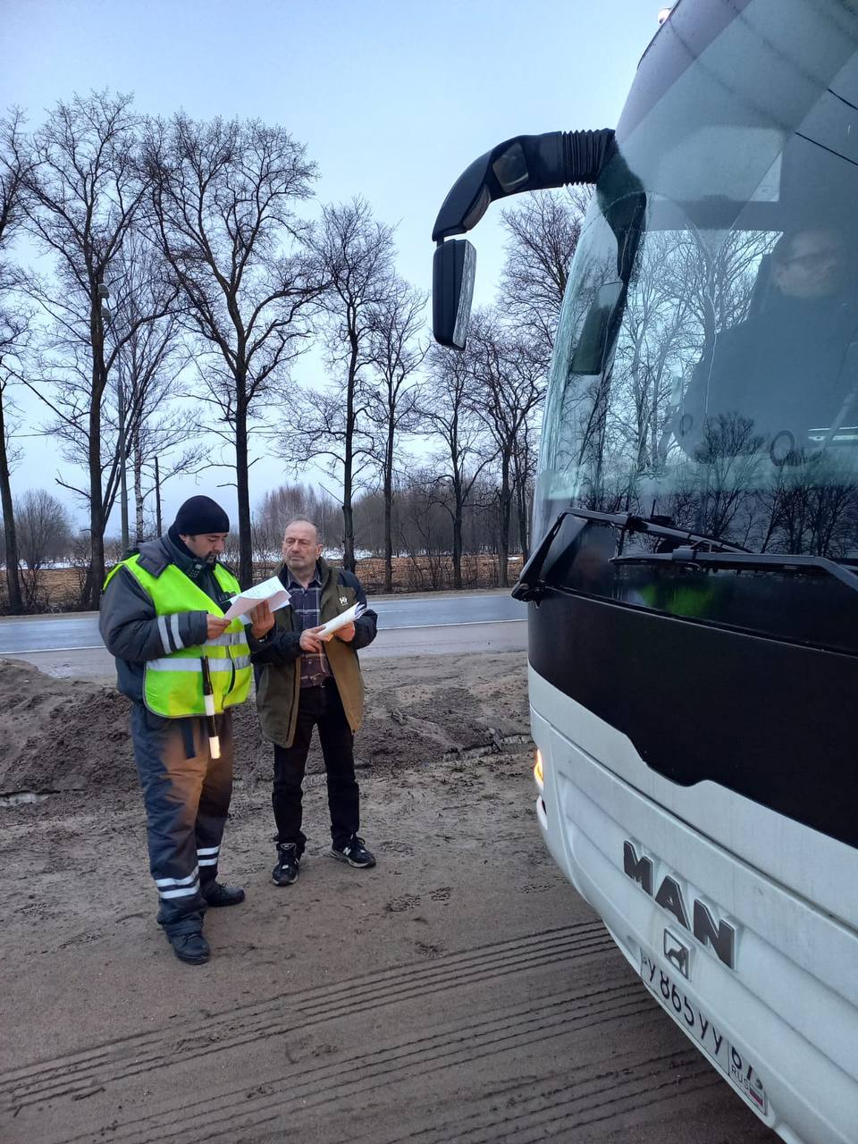 Мероприятия в режиме постоянного рейда проводятся на территории Тверской области Основной упор сделан на перевозки пассажиров в межрегиональном сообщении