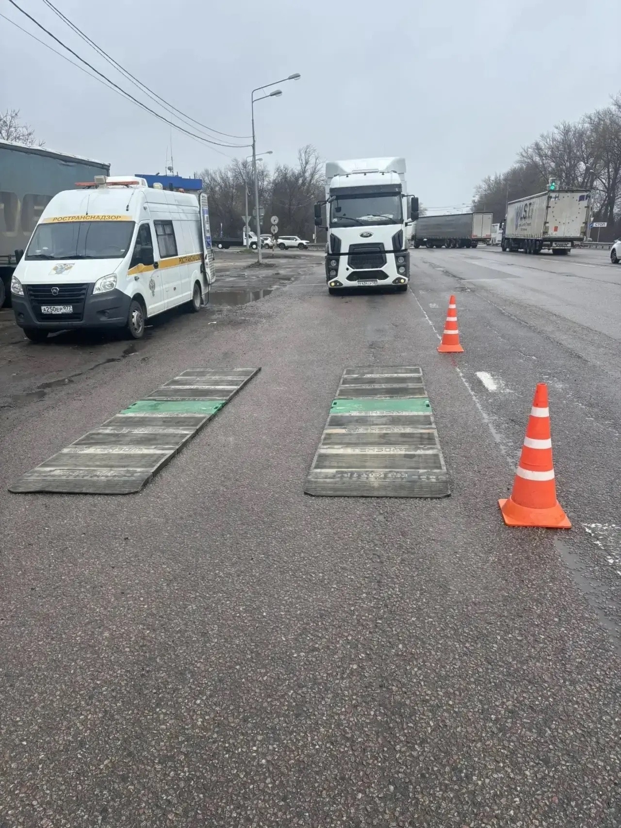 ТОГАДН по Липецкой области МТУ Ространснадзора по ЦФО осуществляет весовой контроль транспортных средств, включая проверку общей массы и осевых нагрузок