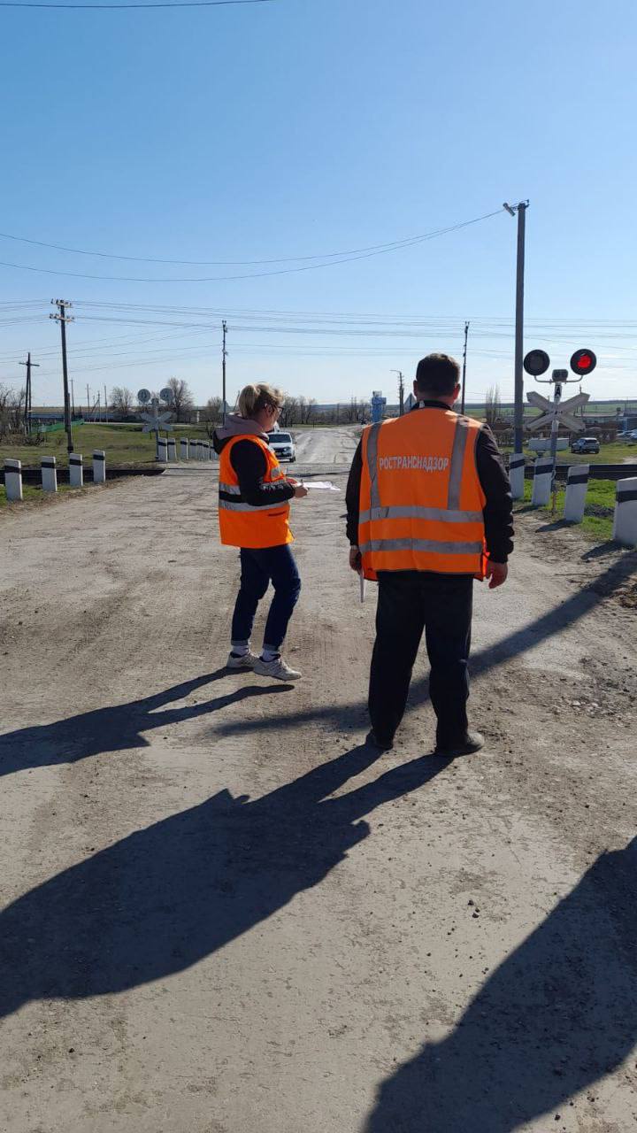 Комиссионный осмотр железнодорожных переездов в Саратовской области