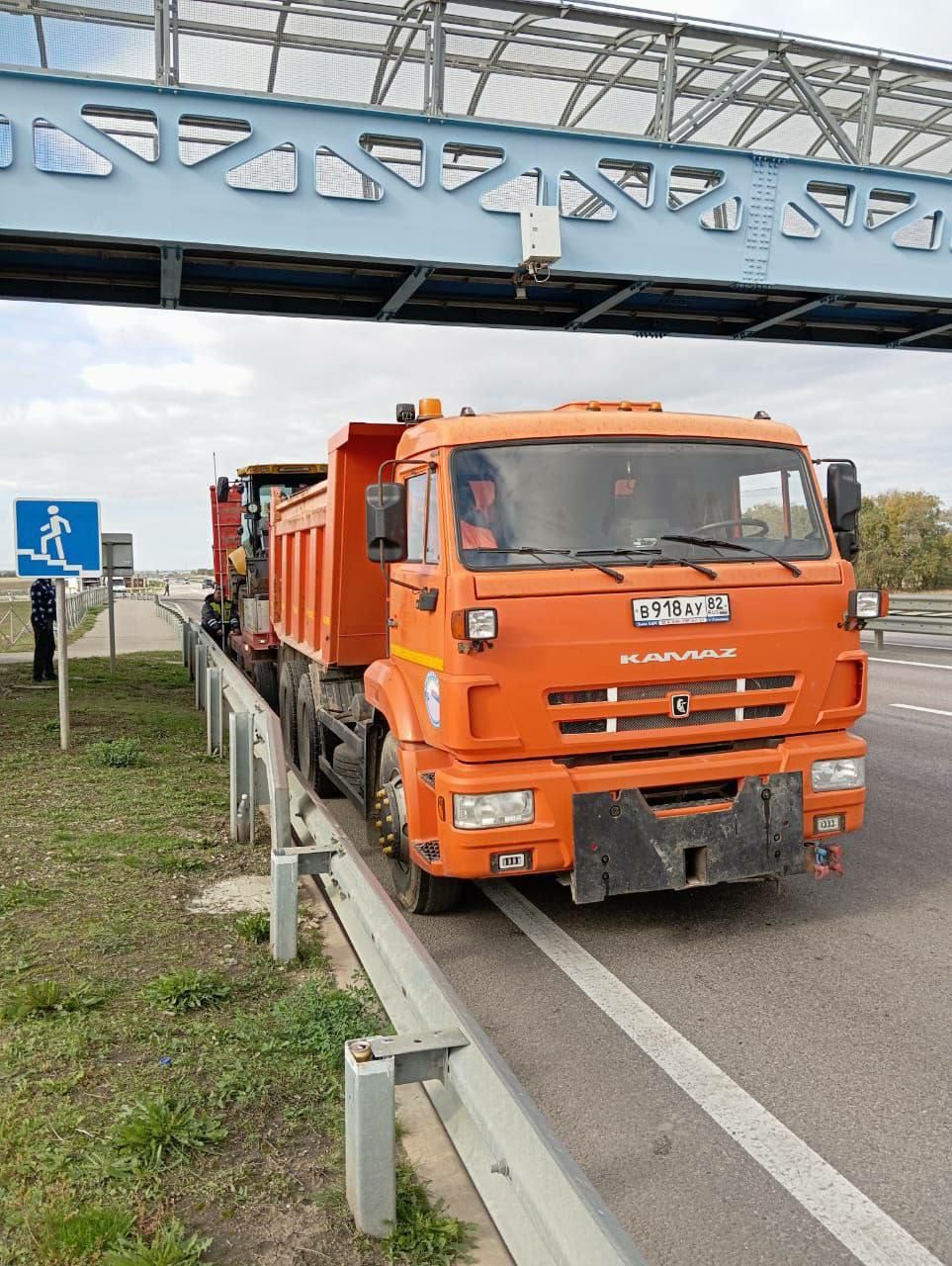 Контроль за движением крупногабаритного и тяжеловесного транспорта на а/д А-291 «Таврида» в Республике Крым