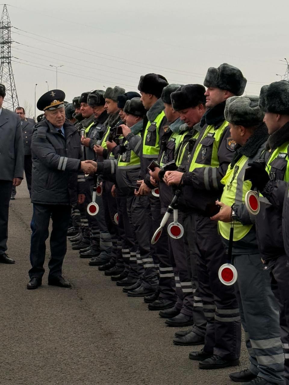 Строевой смотр сотрудников Госавтодорнадзора в г. Ростов-на-Дону