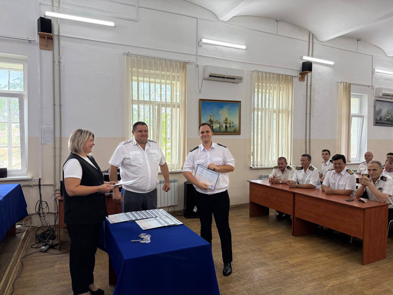 Торжественное вручение дипломов в Государственном морском университете им. адмирала Ф.Ф. Ушакова